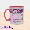Tazza color "Tuttofare della sposa" idea regalo festa di addio al nubilato