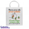 Shopper con stampa "Ora posso fingere di essere a dieta" coniglio ciccione kawaii