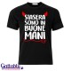 T-shirt uomo "Stasera sono in buone mani" addio al celibato