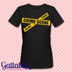 T-shirt donna "Crime Scene: do not cross"