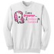 Felpa girocollo "I am a dreamer: I believe in humans" unicorno kawaii
