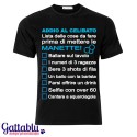 T-shirt uomo gioco Addio al Celibato "Lista delle cose da fare..." PERSONALIZZABILE!