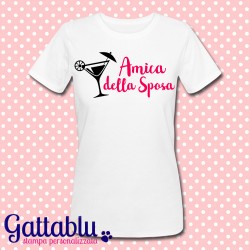 T-shirt donna Addio al Nubilato "Amica della Sposa", personalizzabile come vuoi!