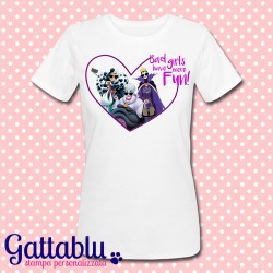 T-shirt donna "Bad girls have more fun", villains inspired