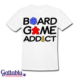 T-shirt uomo "Board Game Addict", gamer giochi da tavolo
