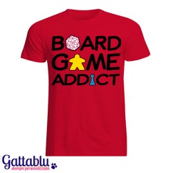 T-shirt uomo "Board Game Addict", gamer giochi da tavolo