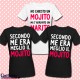 Set 3 t-shirt sposa e damigelle amiche Mojito Marito, Addio al Nubilato (bianco e nero)