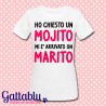 T-shirt donna "Ho chesto un mojito, mi è arrivato un marito", Addio al Nubilato