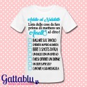 T-shirt donna "Lista delle cose da fare" gioco party Addio al Nubilato