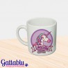 Tazzina da caffè espresso "Unicorn Coffee" unicorno kawaii colori pastello