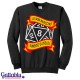 Felpa unisex uomo e donna "Io non invecchio, aumento di livello" dado d20 Dungeons&Dragons inspired - giallo/rosso