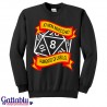 Felpa unisex uomo e donna "Io non invecchio, aumento di livello" dado d20 Dungeons&Dragons inspired - giallo/rosso
