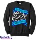 Felpa unisex uomo e donna "Io non invecchio, aumento di livello" dado d20 Dungeons&Dragons inspired - blu/azzurro