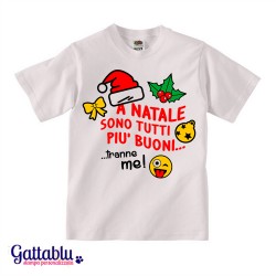 T-shirt bimbo / bimba "A Natale sono tutti più buoni... tranne me!"