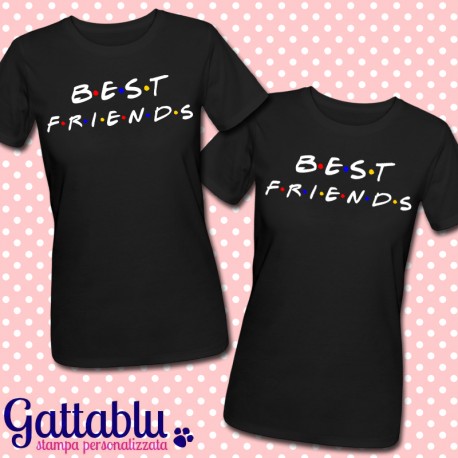 T-shirt di coppia Best Friends, Friends Style, telefilm,idea regalo migliori amiche!