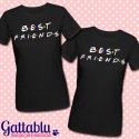 T-shirt di coppia Best Friends, Friends Style, telefilm,idea regalo migliori amiche!