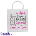 Shopper Le sorprese delle amiche per una sposa sexy! PERSONALIZZATA con il NOME DELLA SPOSA ED I NOMI DELLE AMICHE!