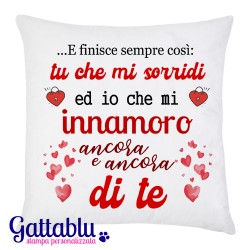Federa per cuscino E finisce sempre così, io che mi innamoro ancora di te!