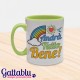 Tazza mug 11 oz Andrà tutto bene! Arcobaleno, frasi motivazionali, felicità, ottimismo!