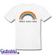 T-shirt uomo con stampa Andrà tutto bene! Arcobaleno, frasi motivazionali, felicità, ottimismo!