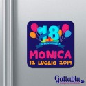 Calamita di compleanno 18 e favolosa PERSONALIZZABILE con il nome! Idea per bomboniera!