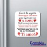 Calamita maxi Un amore intenso, idea regalo per San Valentino, anniversario d'amore, per lui e per lei!