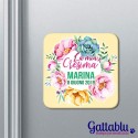 Calamita La mia Cresima Floral PERSONALIZZATA con NOME e DATA! Bomboniera per festa o cerimonia!