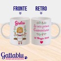 Tazza mug 11 oz La mia Prima Comunione bimba, PERSONALIZZABILE CON NOME E DATA