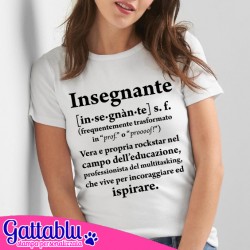 T-shirt donna Definizione di Insegnante: rockstar del multitasking! Idea regalo per professoressa o maestra!