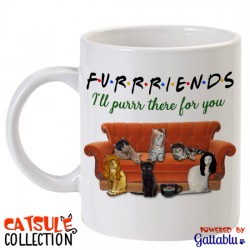 Tazza mug 11 oz Catsule Collection: Furrriends! (gatti pazzi parodia divertente serie tv Friends)