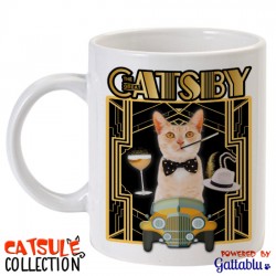 Tazza mug 11 oz Catsule Collection: Catsby! (gatti pazzi parodia divertente film Gatsby)
