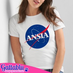 T-shirt donna ANSIA, parodia divertente logo Nasa inspired!