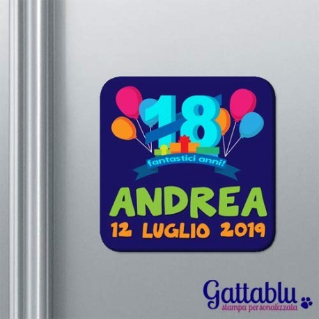 Set x 10 calamite compleanno 18 fantastici anni PERSONALIZZABILI con il nome! Idea per bomboniera!