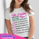 T-shirt donna Addio al Nubilato CON IL NOME DELLA SPOSA, lista PERSONALIZZABILE delle cose da fare prima di dire sì!