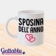 Tazza mug 11 oz Sposina dell'anno! Idea regalo divertente per Addio al Nubilato e Matrimonio!