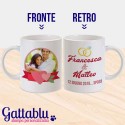 Tazza mug 11 oz Sposi, PERSONALIZZATA con FOTO, NOMI E DATA DEL MATRIMONIO, idea regalo o bomboniera festa nozze!