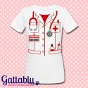 T-shirt donna Camice da infermiera PERSONALIZZATA CON NOME, regalo infermiera o laurea scienze infermieristiche! 