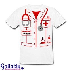  T-shirt uomo Camice da infermiere PERSONALIZZATA CON IL NOME, idea regalo infermiere o laurea scienze infermieristiche!