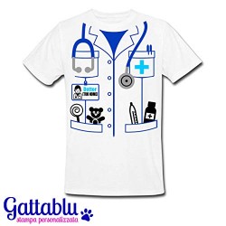  T-shirt uomo Camice da pediatra, dottore per bambini, idea regalo per medico o laurea, studente di medicina pediatria! 