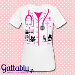 T-shirt donna Camice da pediatra, dottoressa per bambini, idea regalo per dottoressa o laurea, studentessa di medicina!