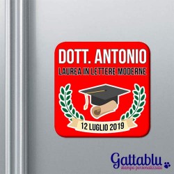 Set x 10 calamite Laurea: Dottore, PERSONALIZZATE CON NOME, LAUREA E DATA! Idea bomboniera per festa o cerimonia!