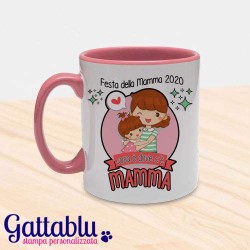 Tazza mug 11 oz Festa della Mamma CON ANNO IN CORSO, Casa è dove c'è Mamma! Idea regalo per la Festa della Mamma!