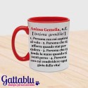 Tazza mug 11oz color dedica romantica Anima Gemella: definizione romantica del dizionario! Idea regalo per San Valentino