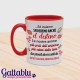 Tazza mug 11oz color rossa Insieme sfideremo anche il destino, le nostre anime più forti dell'universo! San Valentino