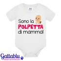 Body pagliaccetto neonata, bimba, Sono la polpetta di mamma!