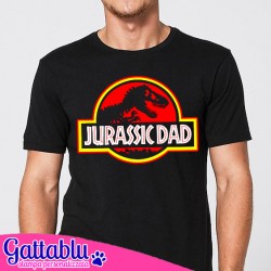 T-shirt uomo Jurassic Dad, papà dinosauro divertente, Jurassic Park inspired, idea regalo per la Festa del Papà
