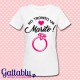 T-shirt donna Ho trovato un marito! Anello di fidanzamento! Idea regalo per la sposa, festa di Addio al Nubilato, Hen Party!