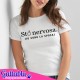 T-shirt donna Sto nervosa (sono la sposa). Divertente idea regalo addio al nubilato e matrimonio, bianca!