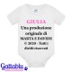 Body bimba Una produzione originale Copyright PERSONALIZZATO CON NOMI BIMBA, MAMMA E PAPA' E ANNO DI NASCITA! Divertente!