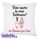 Federa per Cuscino Vuoi essere la mia Testimone? PERSONALIZZATA CON I VOSTRI NOMI, sposa e amica, sorella, cognata, cugina!